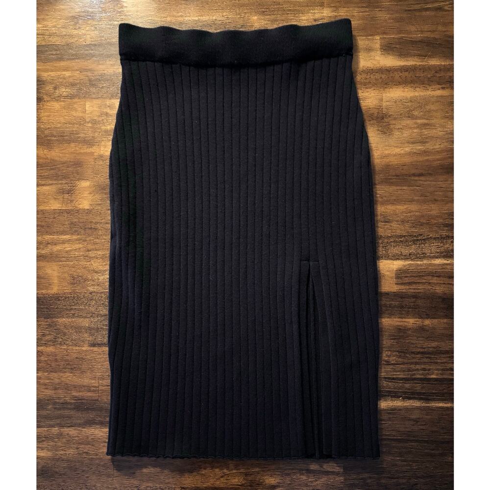 Abercrombie & Fitch Women’s Medium Petite Midi Skirt Soft AF Ribbed Sweater Knit